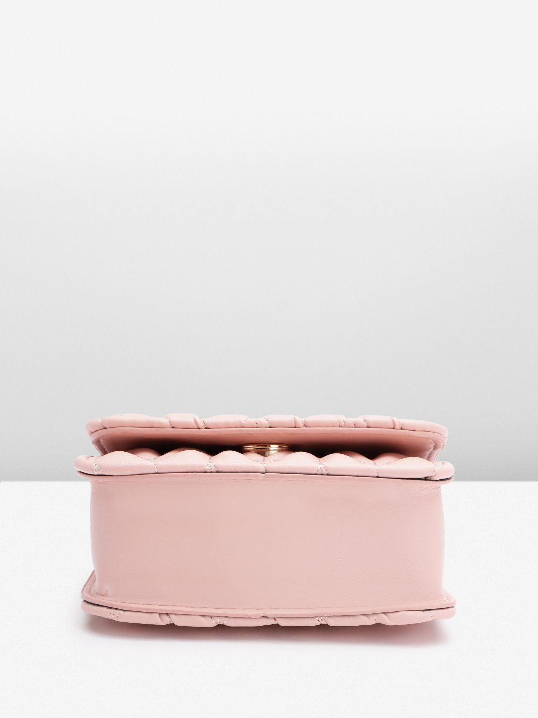 DressBerry Structured Quilted Satchel Bag