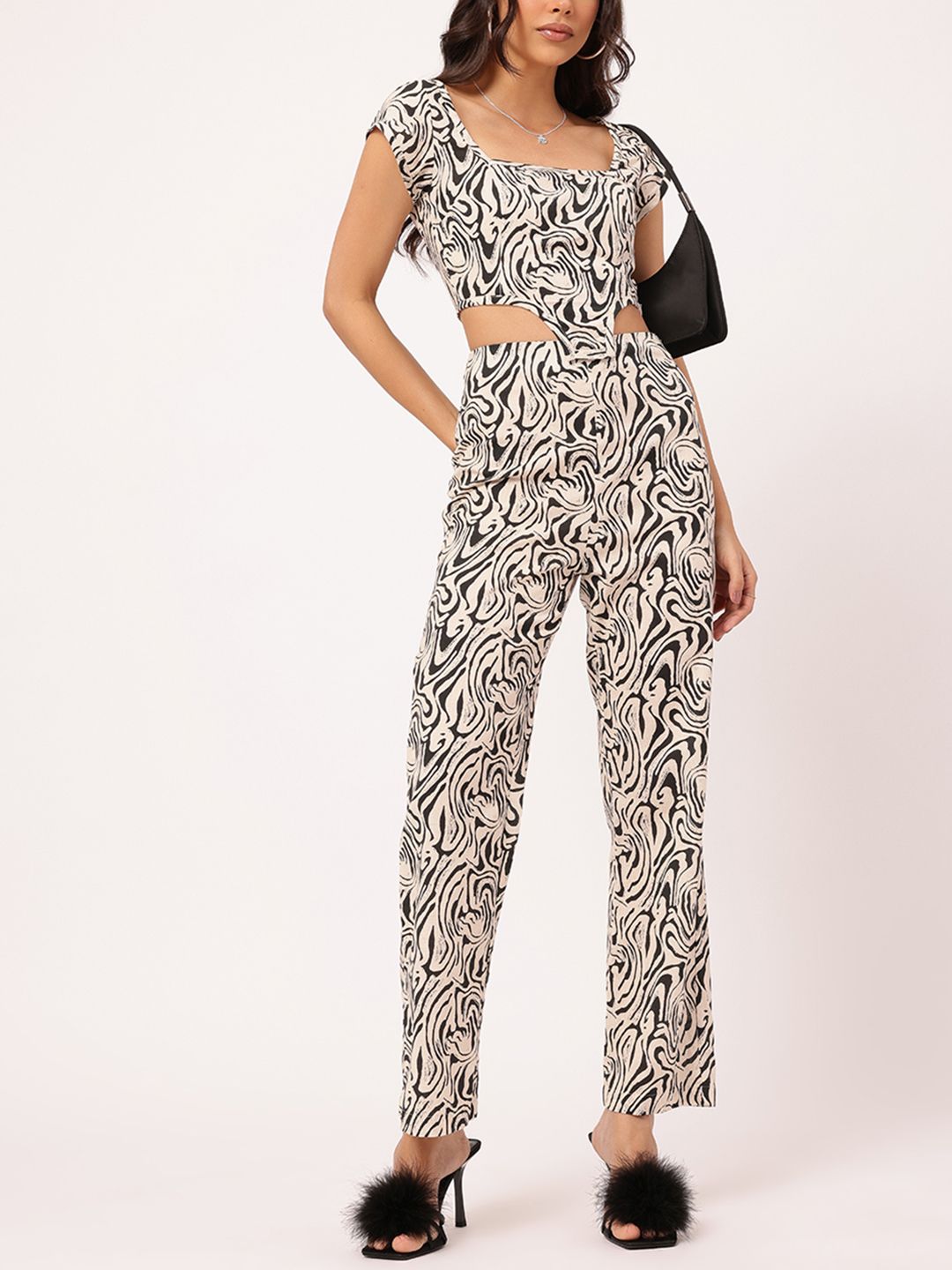 DressBerry Fierce Fantasies Animal Print Crop Co-Ords