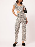 DressBerry Fierce Fantasies Animal Print Crop Co-Ords