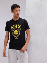 HRX by Hrithik Roshan Brand Logo Print Regular Fit Lifestyle T-shirt