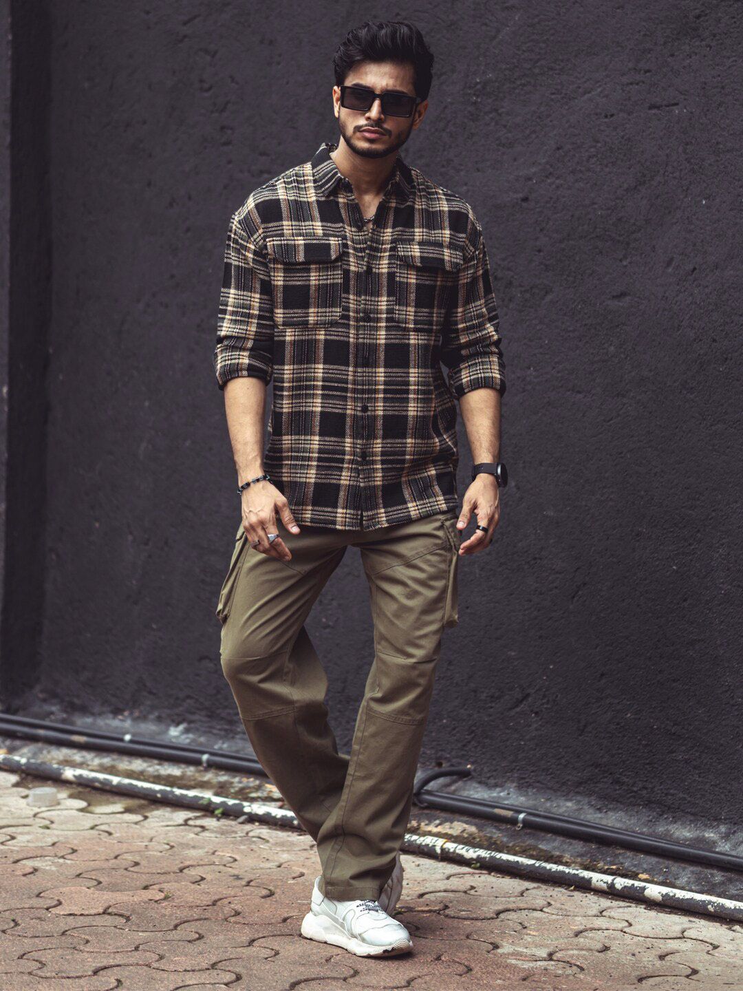 Powerlook India Regular Fit Tartan Checked Casual Shirt