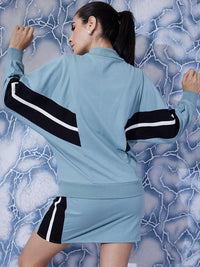 Athena Colourblocked Sweatshirt With Straight Skirt Co-Ords