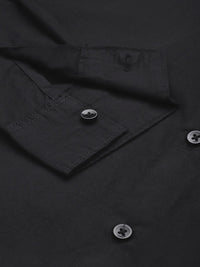 The Indian Garage Co Men Black Cotton Casual Shirt