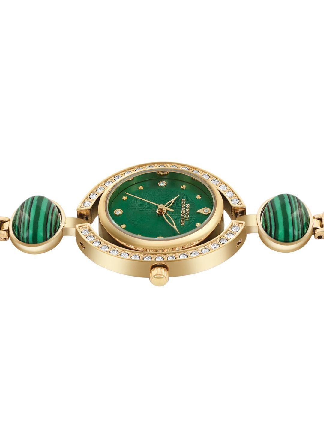 Sambungan Perancis Wanita Sunray Dial & Gelang Gaya Gaya Tali Analog Watch FCD1NGM