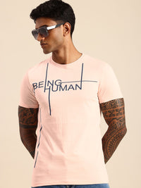Being Human Brand Logo Printed Pure Cotton T-shirt