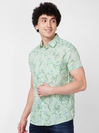 SPYKAR Floral Printed Cotton Shirt