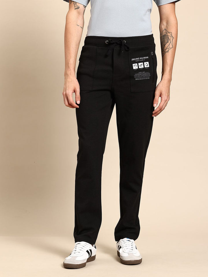 Being Human Men Printed Detail Track Pants