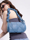 DressBerry Textured Structured Shoulder Bag With Quilted