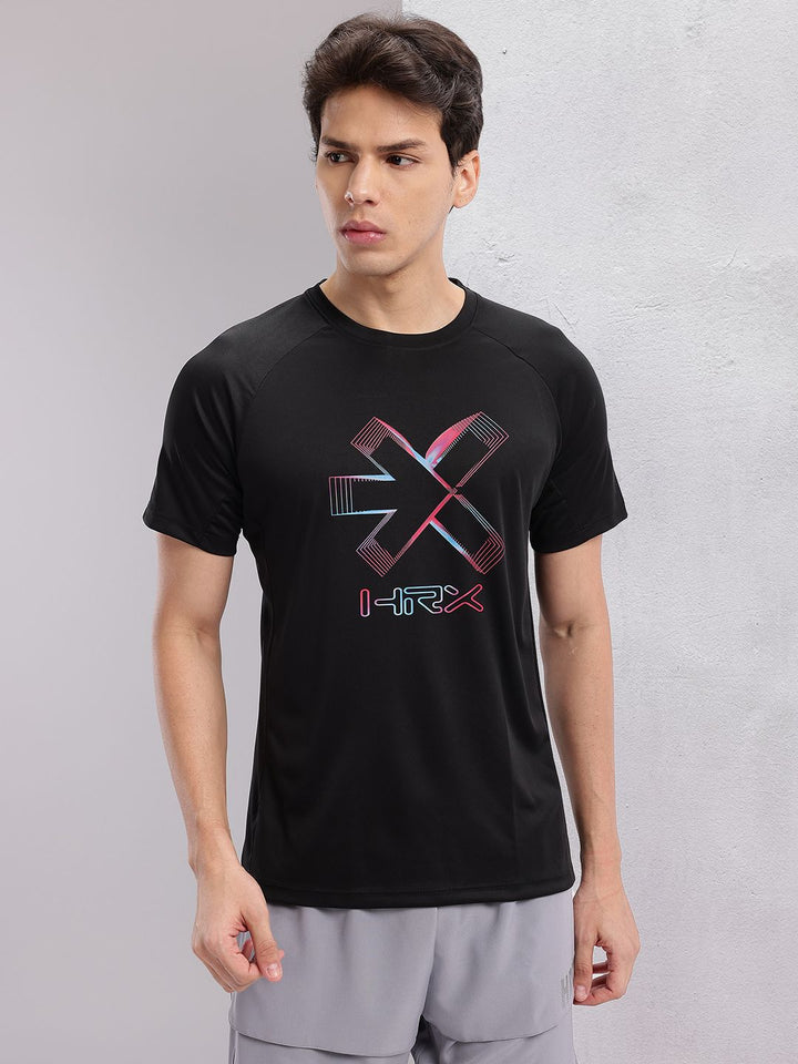 HRX by Hrithik Roshan Men Brand Logo Printed Rapid-Dry Training T-shirt