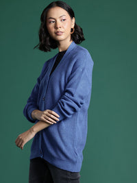 DressBerry Pure Acrylic Ribbed Cardigan