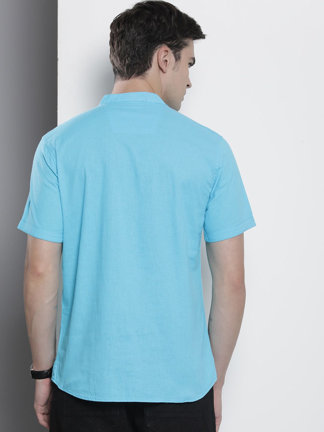 The Indian Garage Co Men Slim Fit Opaque Pure Cotton Casual Shirt