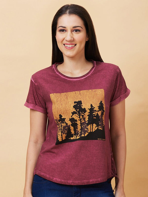 Being Human Graphic Printed Round Neck Short Sleeves T-shirt