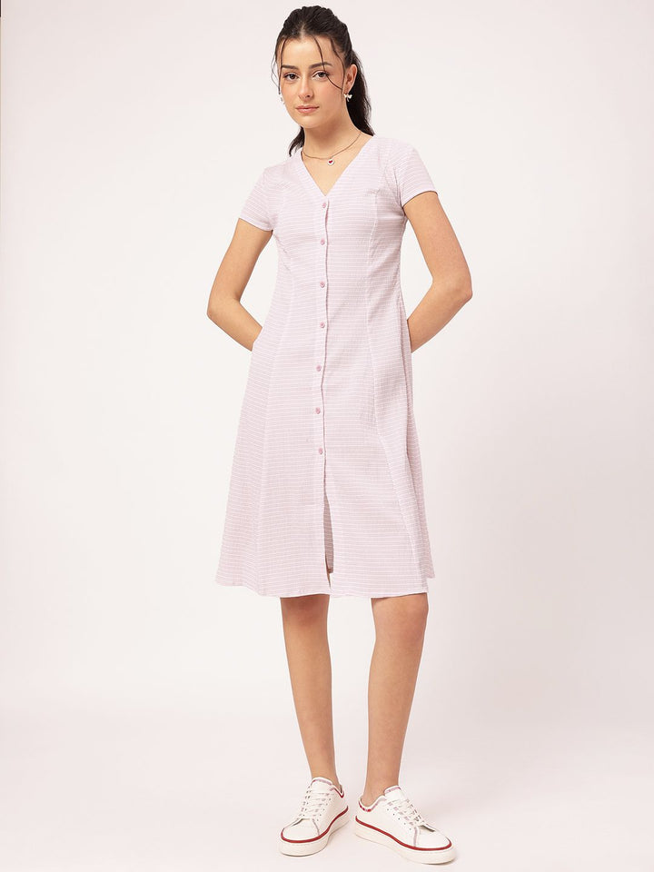 DressBerry Shirred Perfection Timeless Lines Paneled Dress