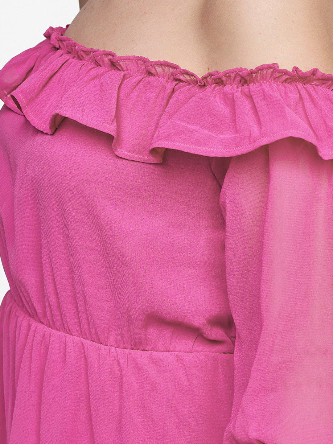 AND Pink Off-Shoulder Mini Dress