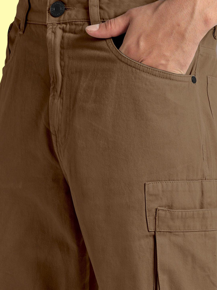 Bene Kleed Men Classic Straight Fit Cargos Trousers