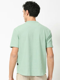 RARE RABBIT Men Bree Round Neck Cotton Slim Fit T-Shirt