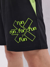 HRX by Hrithik Roshan Men Typography Print Rapid-Dry Running Shorts