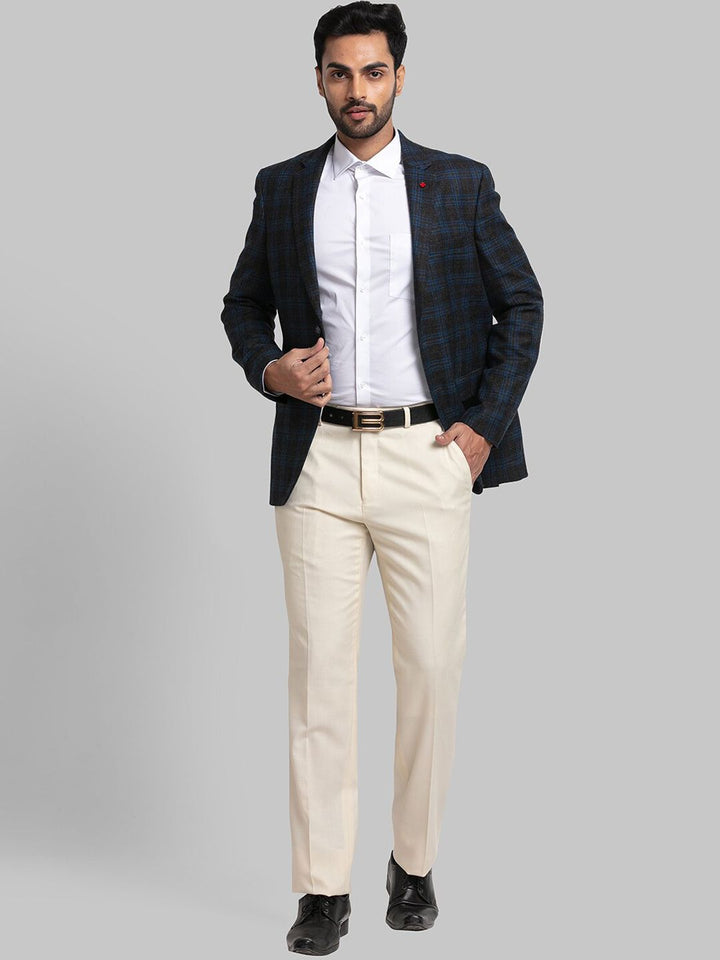 Raymond Men Checked Single Breasted Formal Blazers