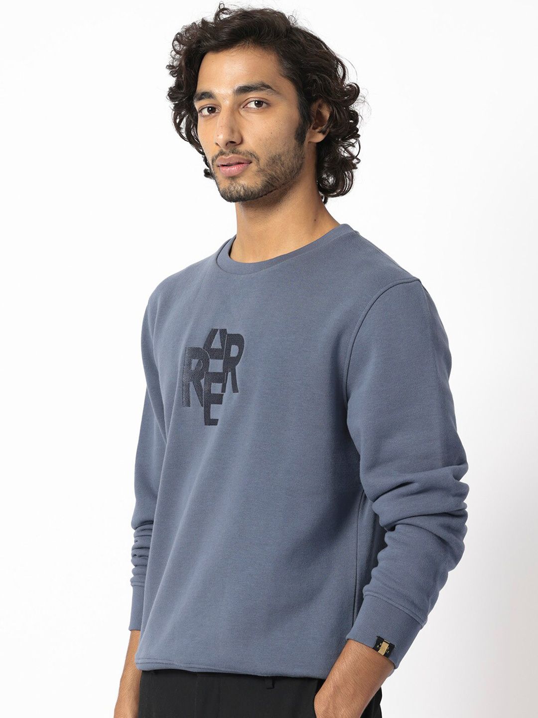 RARE RABBIT Men Verano Typography Printed Sweatshirt