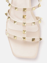Lino Perros Studded Block Heel