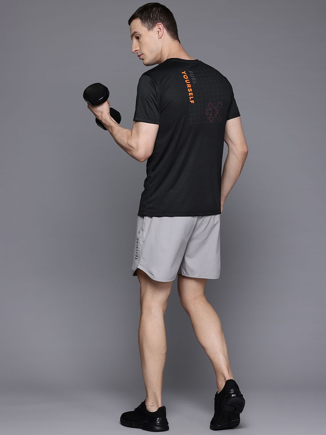 HRX by Hrithik Roshan Printed Rapid-Dry Training T-shirt