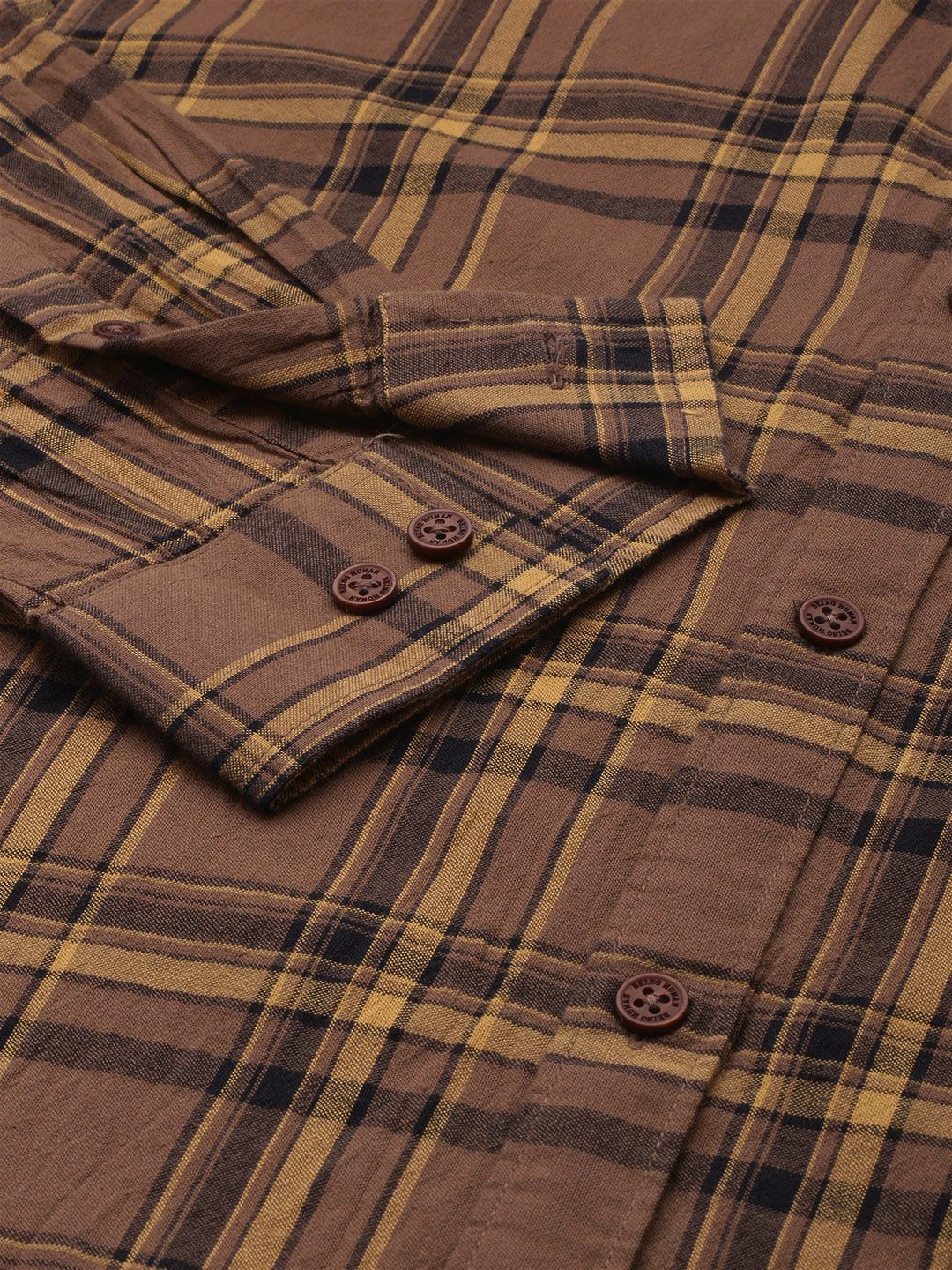 Being Human Pure Cotton Slim Fit Checked Casual Shirt