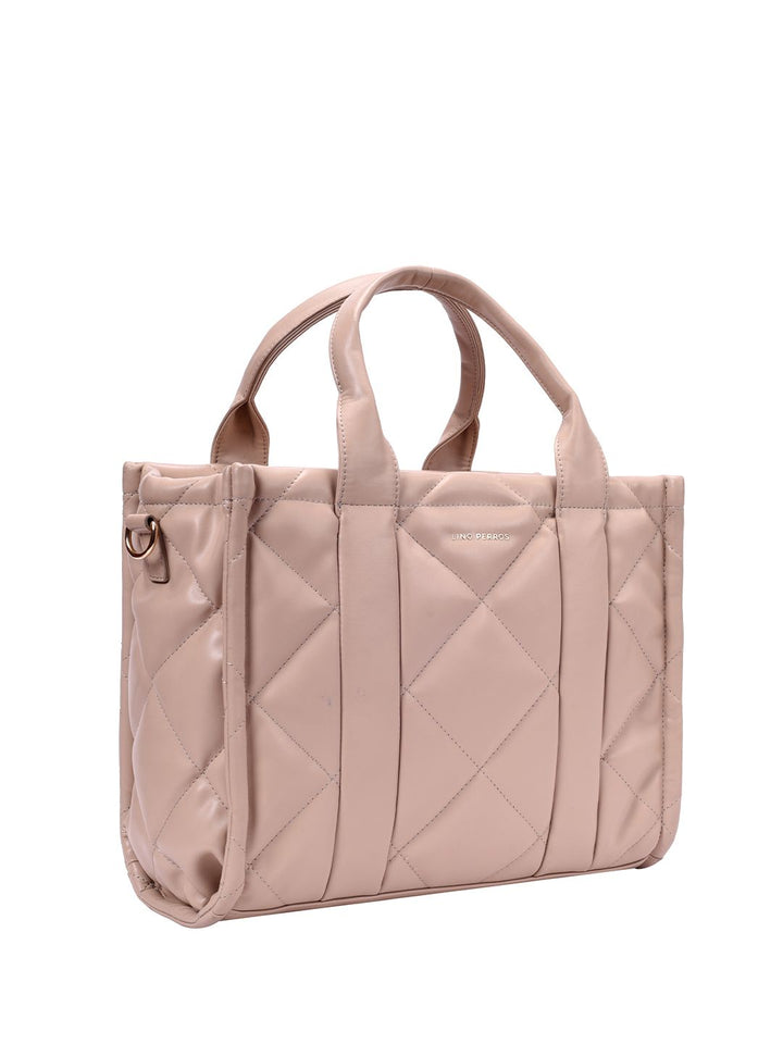 Lino Perros Quilted Structured Handheld Bag