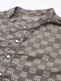 Anouk Printed Thread Work Straight Kurta