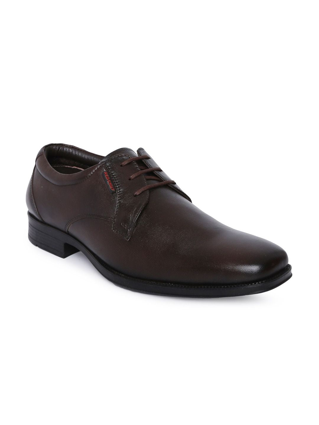 Red Chief Brown Solid Formal Derbys