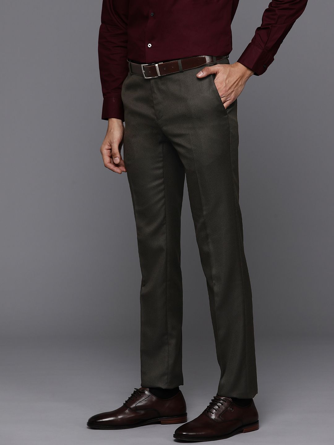 Raymond Men Slim Fit Formal Trousers