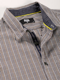 Thomas Scott Classic Slim Fit Tartan Checks Pure Cotton Casual Shirt