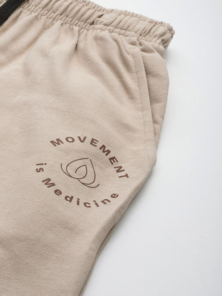 HRX by Hrithik Roshan Women Pure Cotton Flared Fit Yoga Joggers
