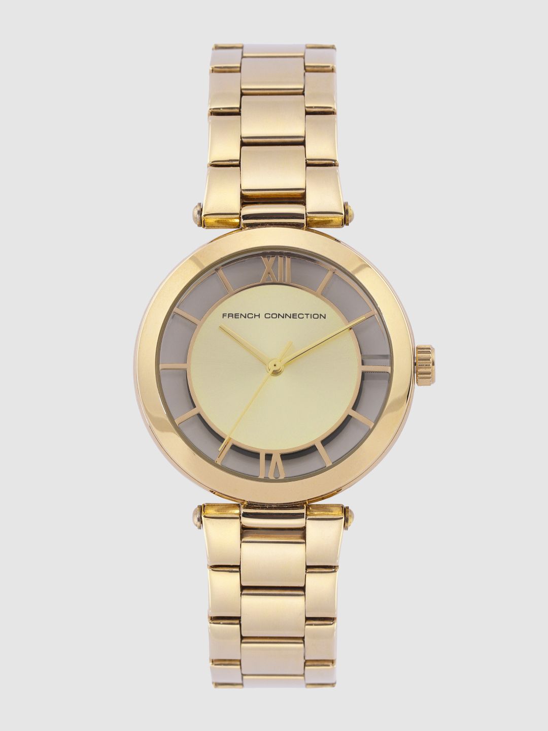 Sambungan Perancis Wanita Analog-toni Emas Watch FCL0001D