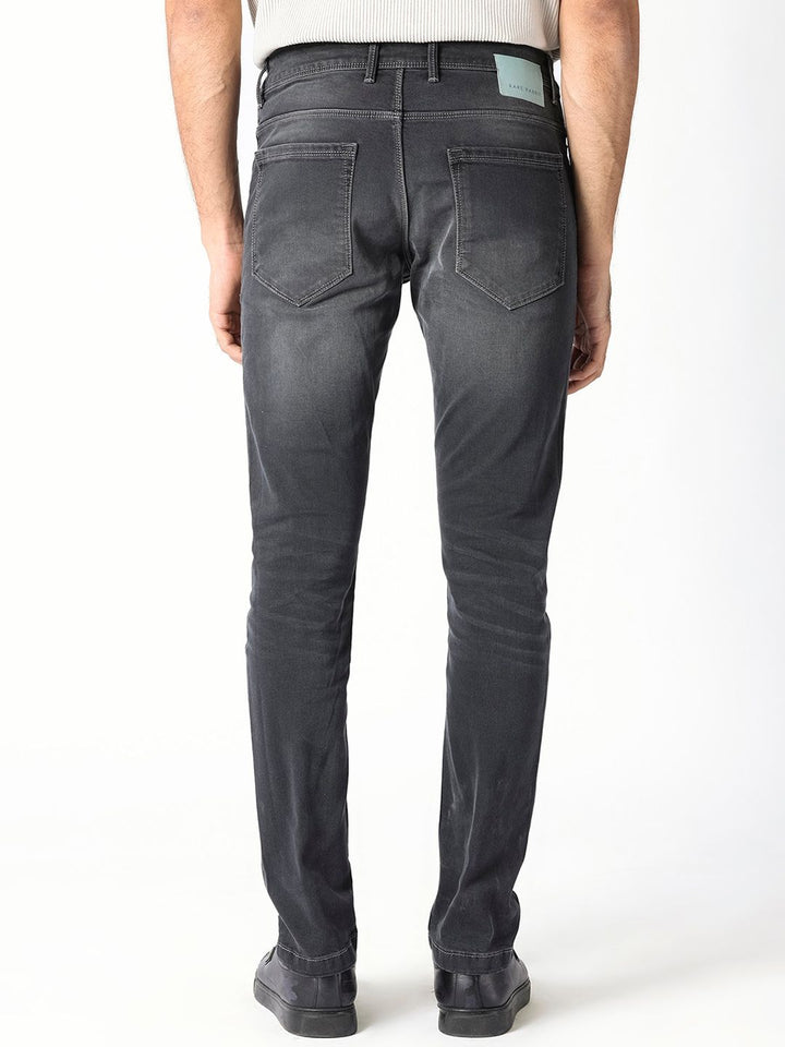 RARE RABBIT Men Hawkins Slim Fit Mid-Rise Cotton Jeans