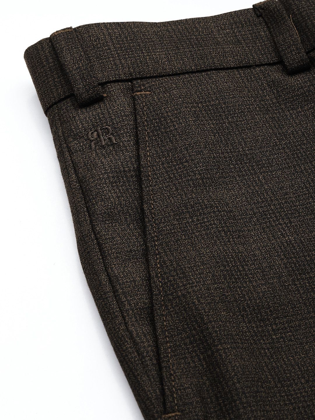 Raymond Men Checked Slim Fit Formal Trousers