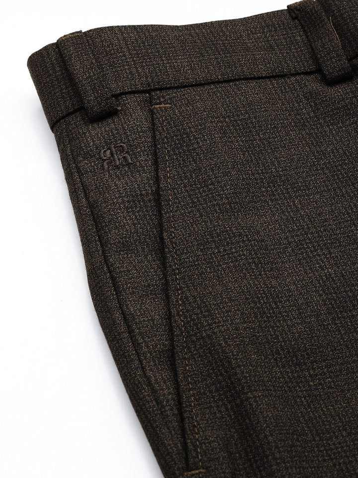 Raymond Men Checked Slim Fit Formal Trousers