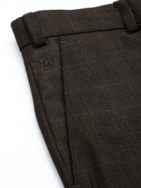 Raymond Men Checked Slim Fit Formal Trousers