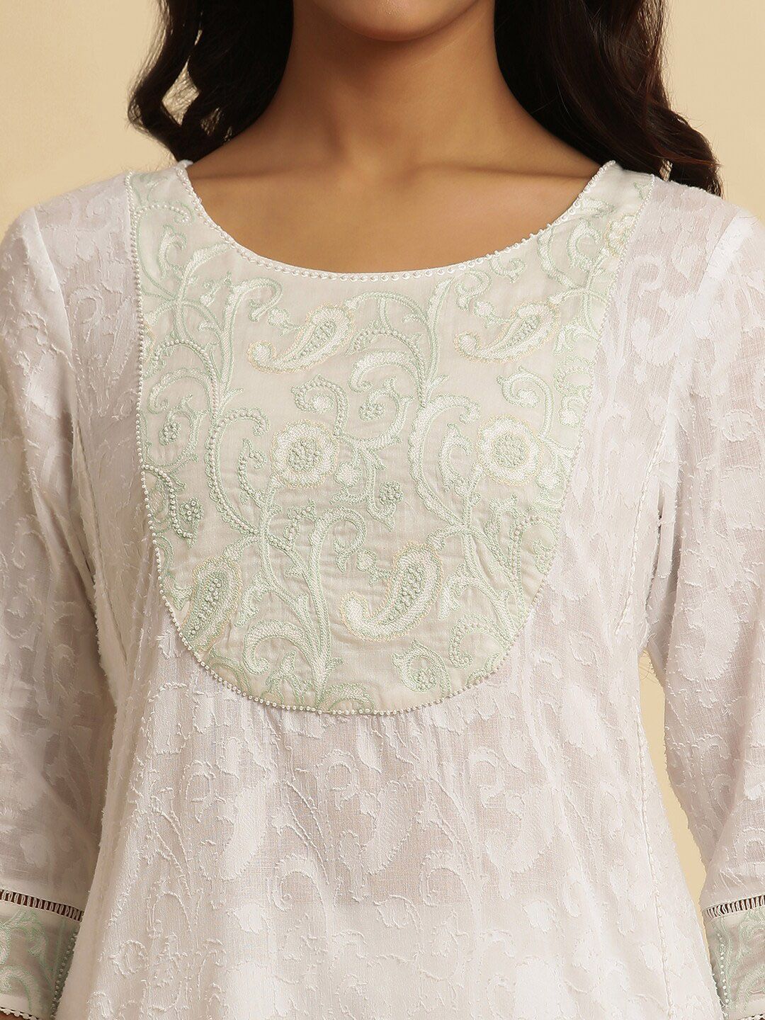 W Straight Cotton Kurta