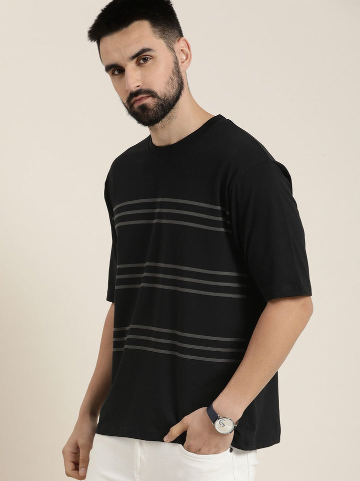 DILLINGER Men Striped Oversized T-shirt