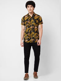 SPYKAR Floral Printed Cotton Casual Shirt