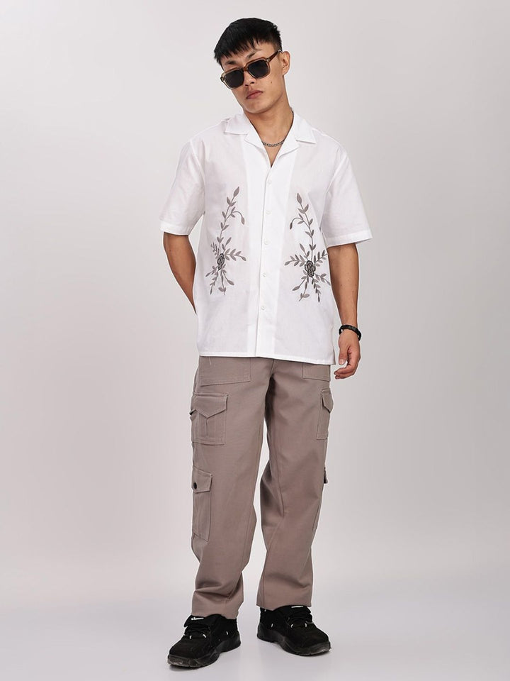 Baju Kasual Bercetak Bunga Eszett Lelaki