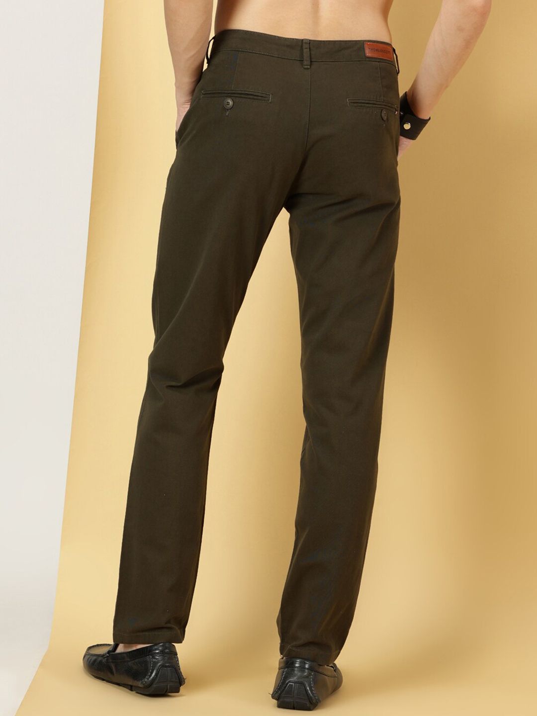 Thomas Scott Men Smart Slim Fit Cotton Chino Trouser