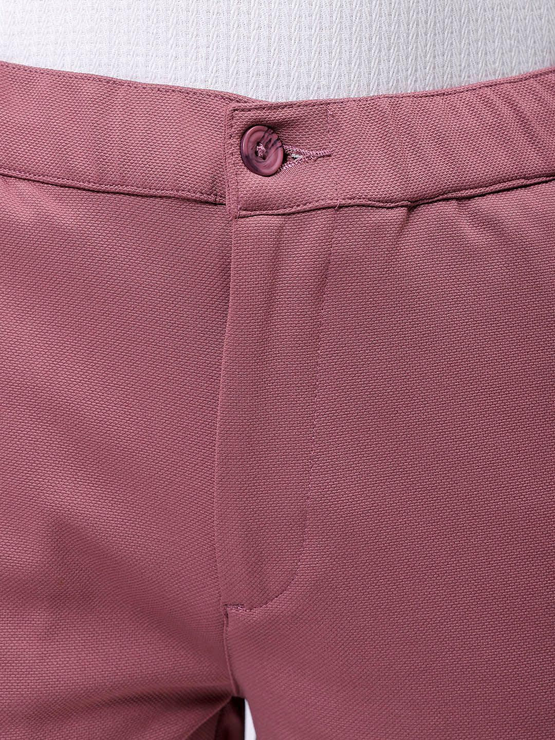 The Indian Garage Co. X Luxe Men Textured Slim Fit Trousers