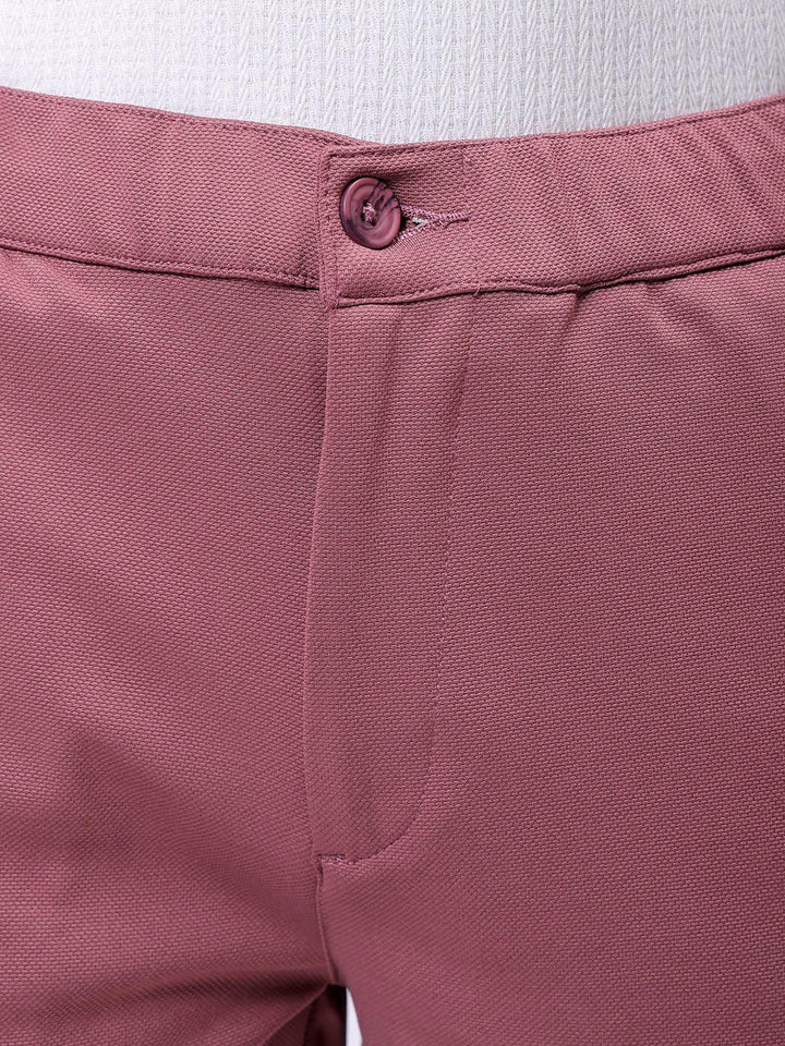 The Indian Garage Co. X Luxe Men Textured Slim Fit Trousers
