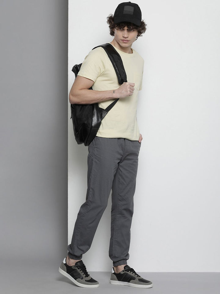 The Indian Garage Co Men Mid-Rise Slim Fit Joggers