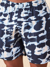 Dennison Printed Cuban Collar Comfort Fit Shirt With Shorts Co-ords
