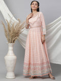 AURELIA Peach-Coloured Formal Maxi Dress