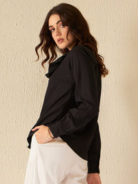 DENNISON Smart Ruffle Detail Casual Shirt