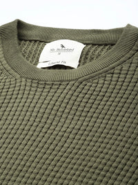 Mr Bowerbird Pure Cotton Self-Design Pullover Sweater