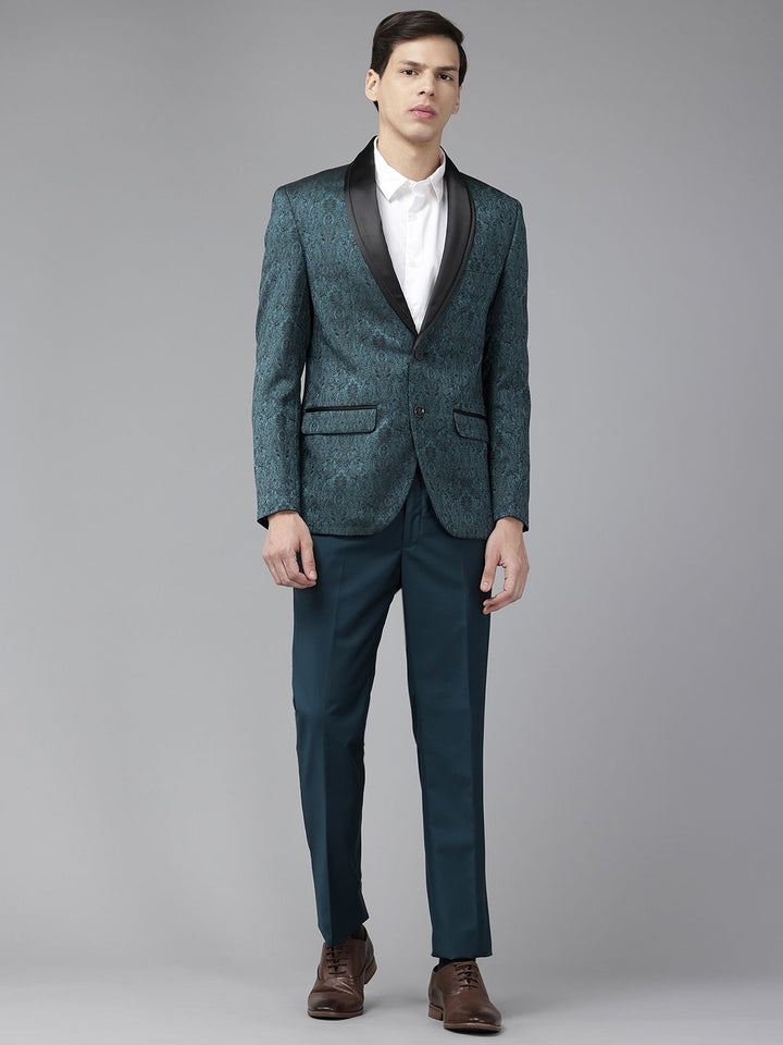 Park Avenue Self-Design Super Slim-Fit Single-Breasted 2-Piece Party Suit